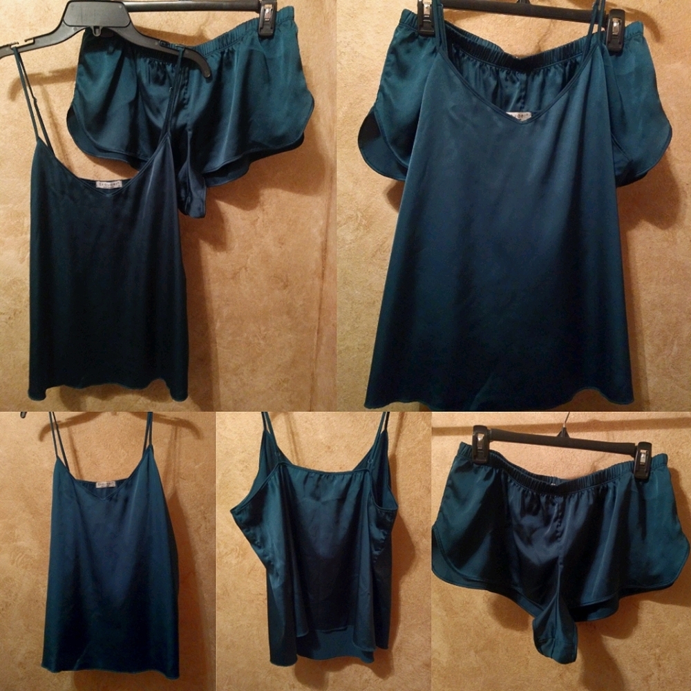 𝐁𝟐𝐆𝟏𝙁𝙍𝙀𝙀 💚LINGERIE CAMISOLE SHORTS SET XL